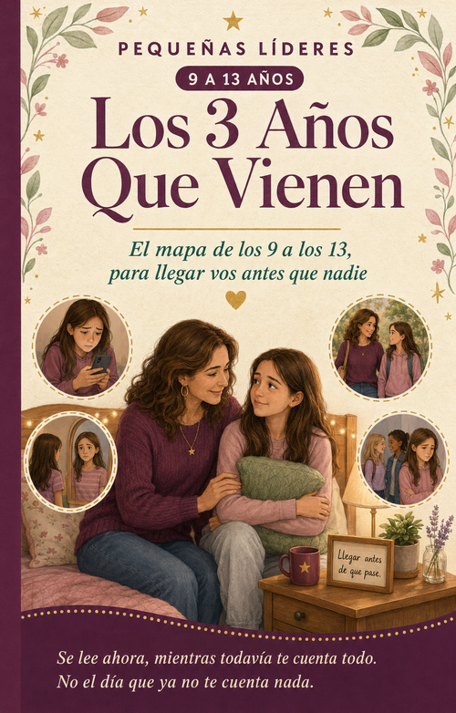 Los 3 Años Que Vienen — el mapa de los 9 a los 13, para llegar vos antes que nadie. Pequeñas Líderes.